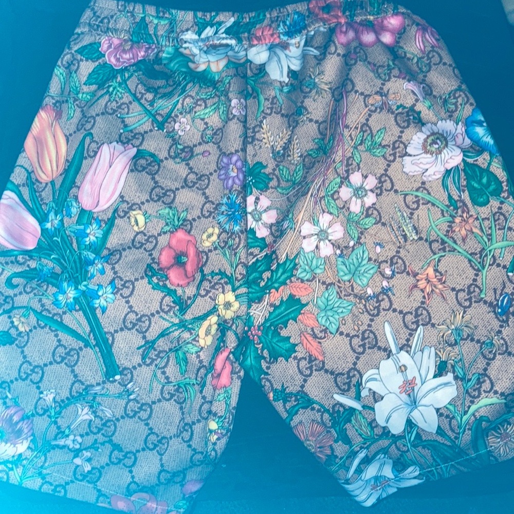 Gucci GG Floral Print Shorts